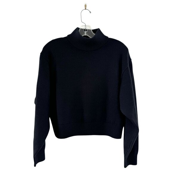 NWT ARITZIA Wilfred Free Merino Wool Harper Black Sweater - Picture 3 of 9